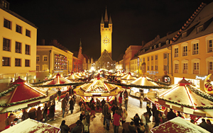 Straubinger Christkindlmarkt im Schnee