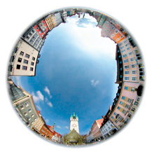 Kugelbild Stadtplatz - Theresienplatz