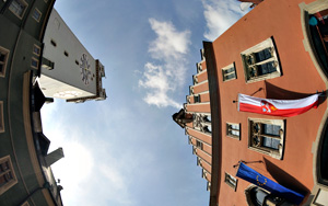 Straubing Stadtturm und Rathaus