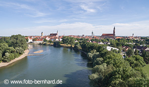 Straubing an der Donau - Fotodrohne Fotowerbung Bernhard